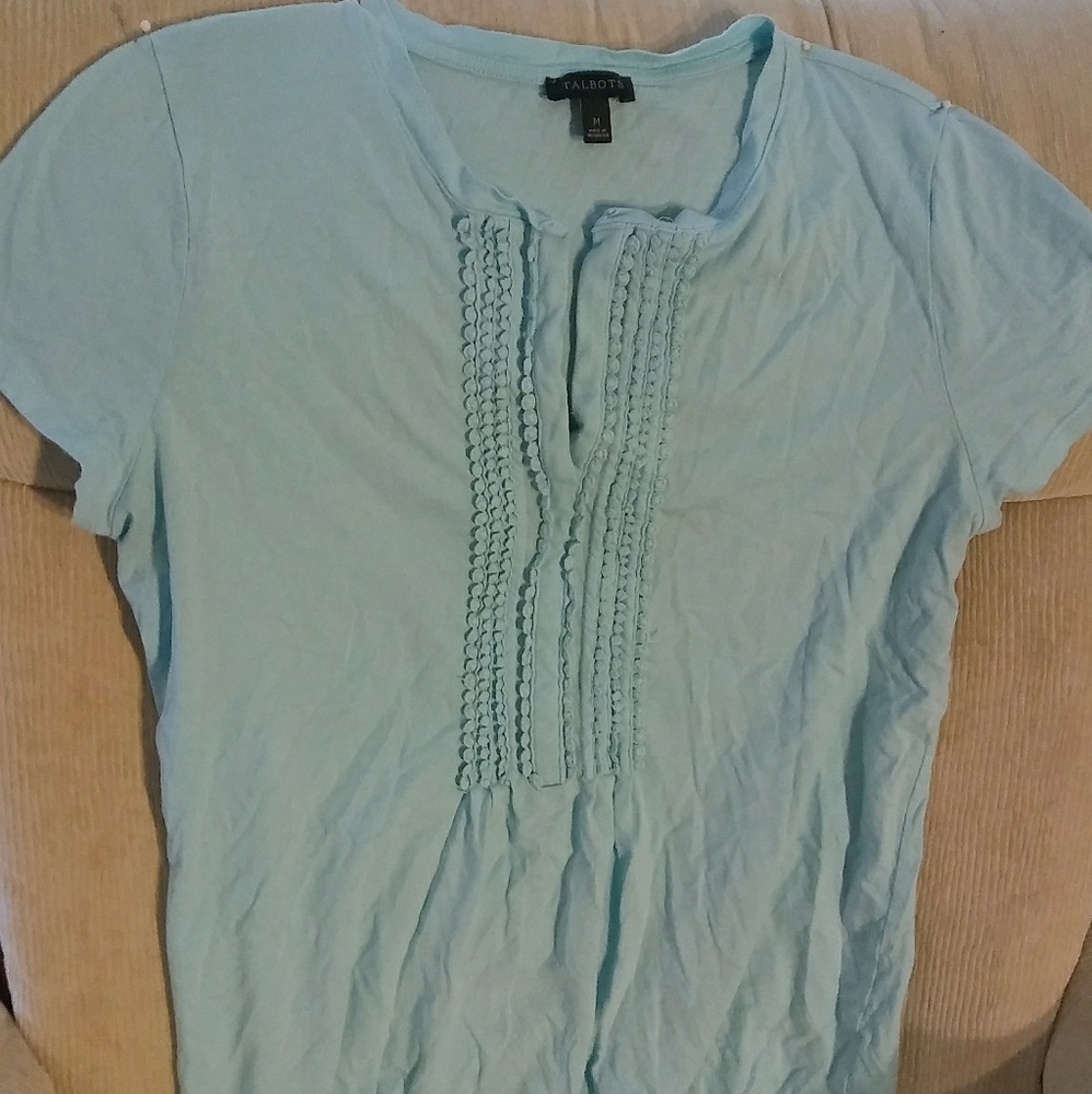 Talbot's baby blue T